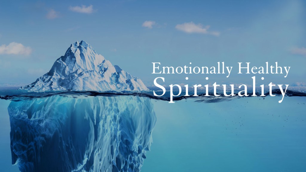 an iceberg in the water with most of it submerged