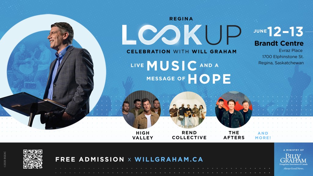 poster for Regina Look Up Celebration with Will Graham on June 12-13 in Regina.